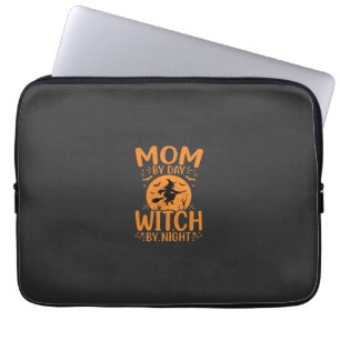 Mum Witch Halloween Design Laptop Sleeve