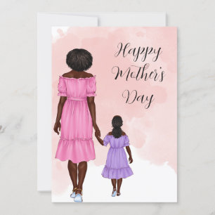 Mum with Daughter Mothers Day Card
