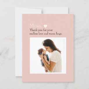 "Mum" with Heart & Custom Message - Postcard