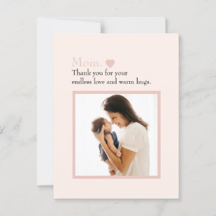 "Mum" with Heart & Custom Message - Postcard
