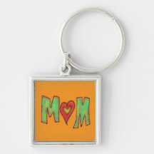 Mum With Heart Hand Drawn Art Yellow