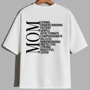 Mum Word Art T-Shirt - Loving Mother's day Gift Tri-Blend Shirt