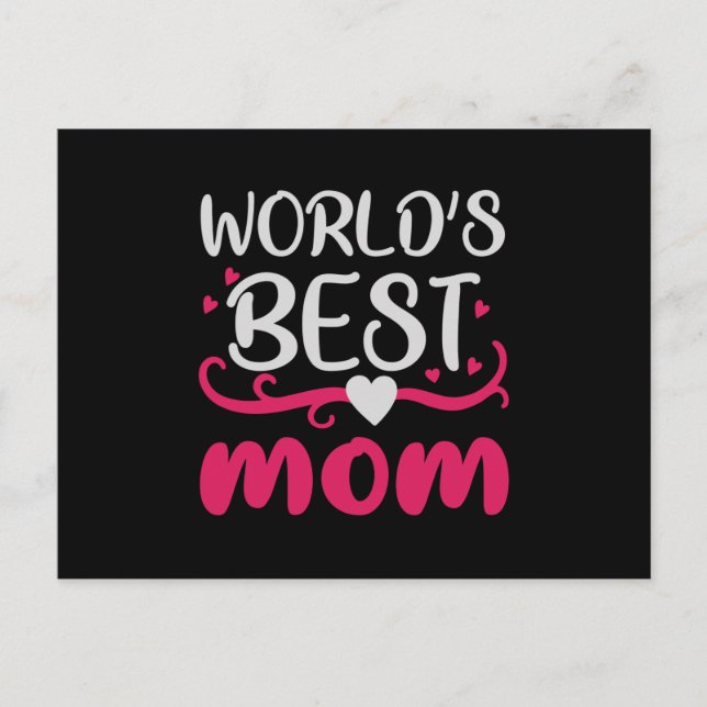 Mum - World's Best Mum Postcard (Front)