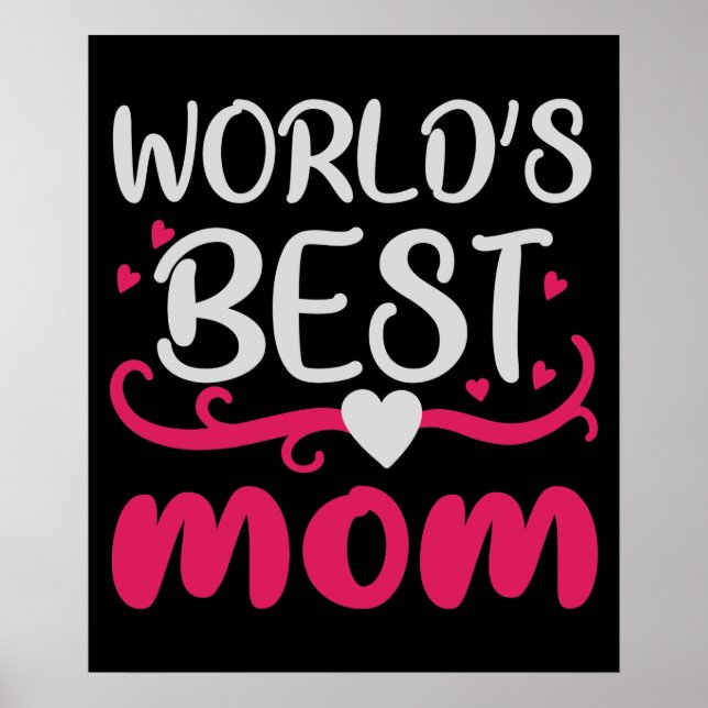 Mum - World's Best Mum Poster (Front)