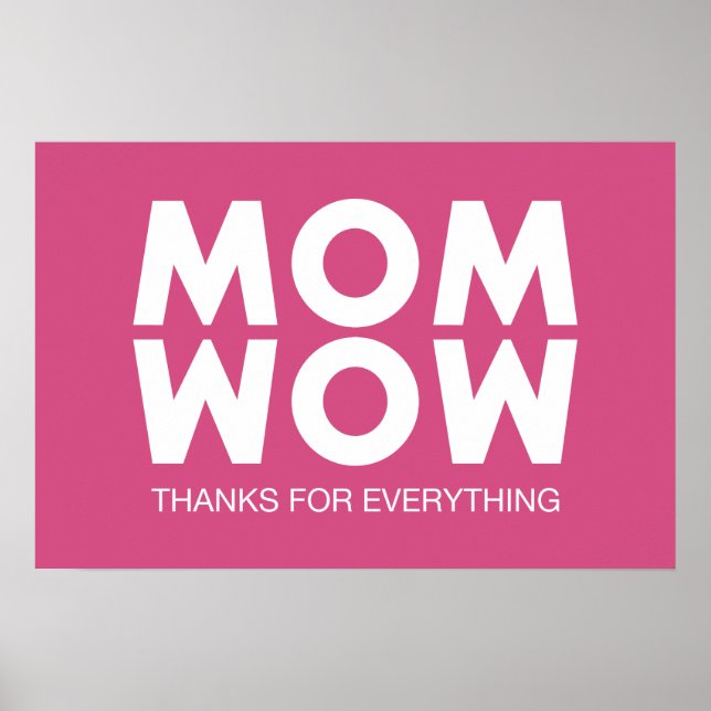 Mum, Wow! Poster (Front)