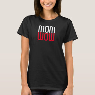 Mum Wow upside down fun, dark shirts