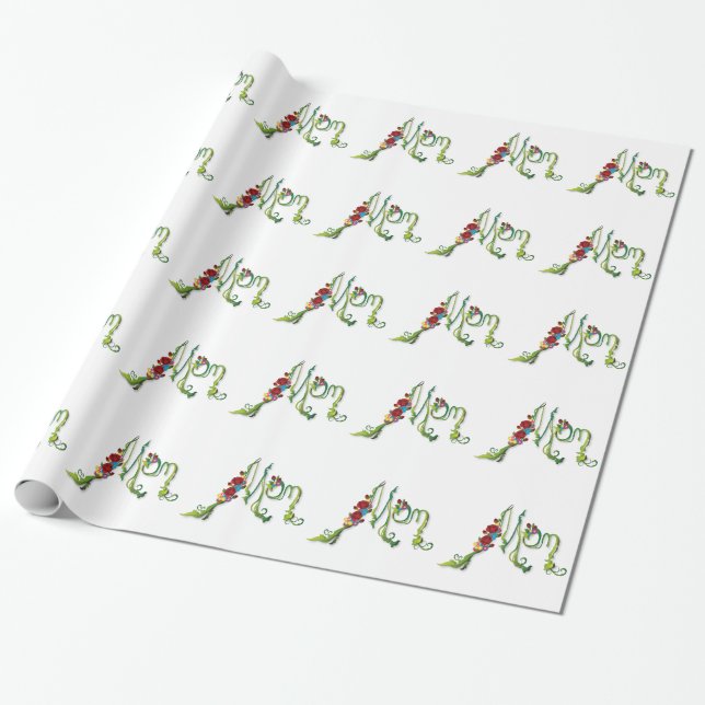 Mum Wrapping Paper (Unrolled)