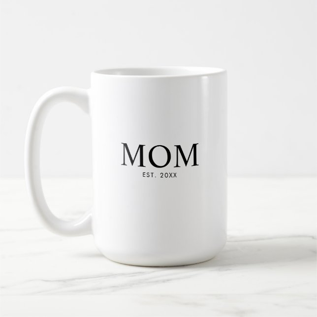 Mum Year Established Coffee Mug (Left)
