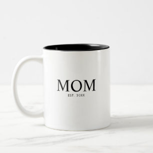 Mum Year Established Two-Tone Coffee Mug