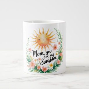 Mum, You Are My Sunshine – Cute Smiling Sun Large Coffee Mug