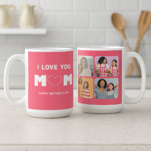 Mum, You’re My Whole Heart – Photo Collage Coffee Mug