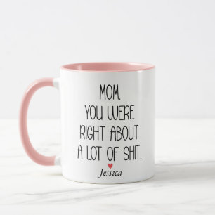 Mum You Were Right Mothers Day Personalised  Mug