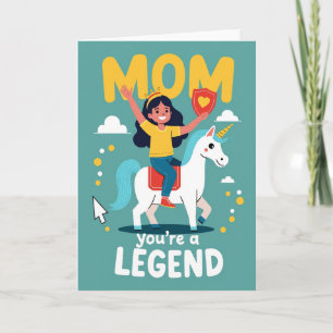 Mum Youre A Legend Art Card