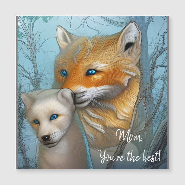 Mum You're the best - Fox and baby  (Front)