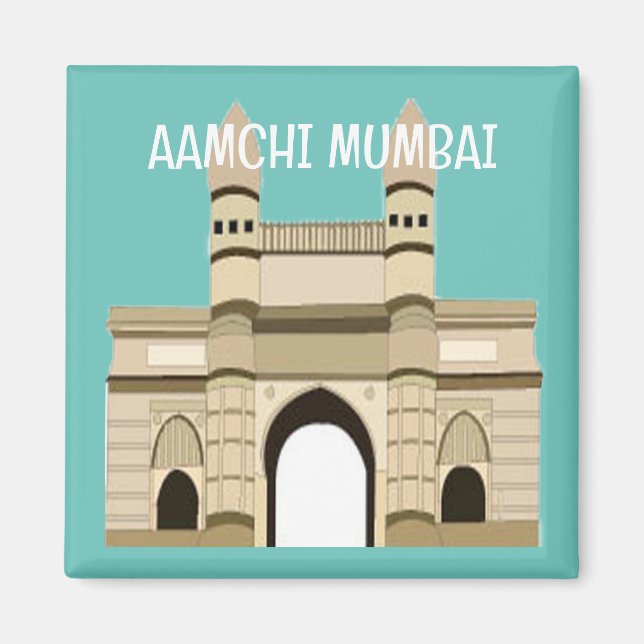 Mumbai Gateway Of India Travel Magnet (Front)