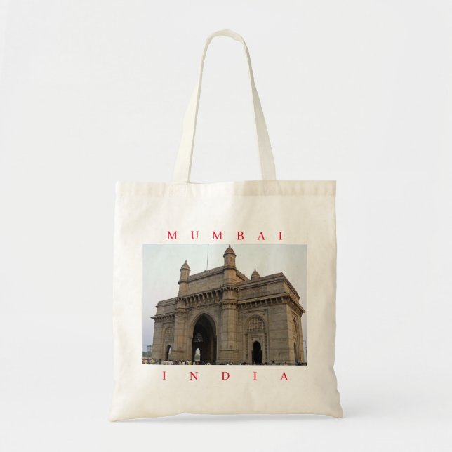 Mumbai Gateway of India view tote bag (Front)