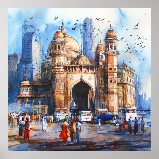 Mumbai in India Poster (Front)