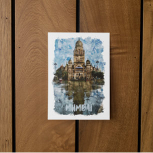 Mumbai India City View Landmark Postcard
