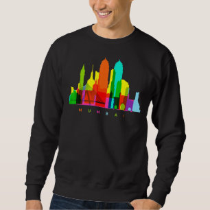 Mumbai India Skyline Indians City Colourful Indian Sweatshirt