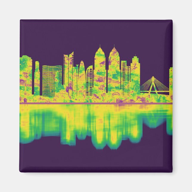 Mumbai India Skyline Magnet (Front)