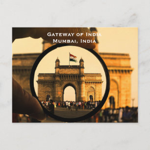 Mumbai India Vintage Tourism Travel Add Postcard