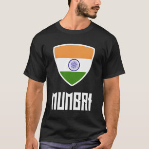 Mumbai Indian Flag Roots Heritage India T-Shirt