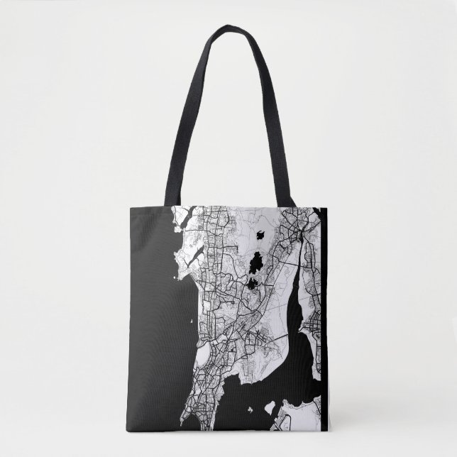 Mumbai Maharashtra Map Tote Bag (Front)
