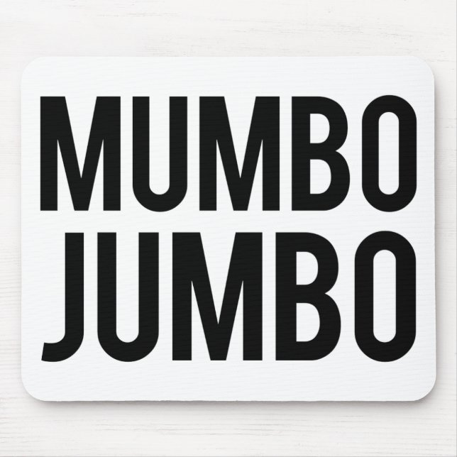 Mumbo Jumbo Mouse Pad (Front)