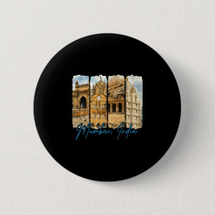Mumi India Traveling Trip Brushstroke Souvenir Vac 6 Cm Round Badge