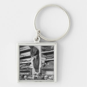 Mummies in the Palermo catacombs, Italy Key Ring