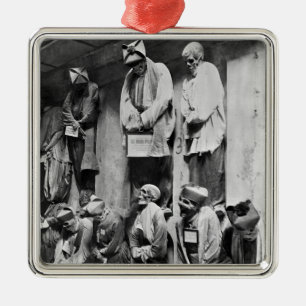 Mummies of catacomb in Palermo, Italy Metal Ornament