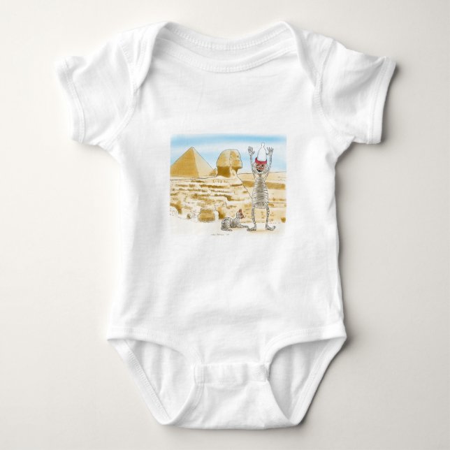 Mummific Egypt Baby Bodysuit (Front)