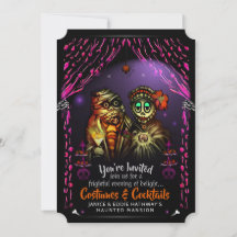 Mummified Costumes & Cocktails Halloween Invitatio