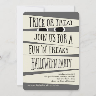 Mummified Halloween Party Invitation