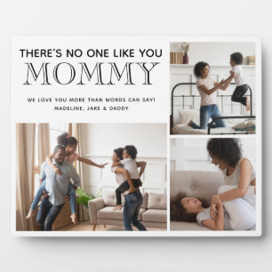 Mummy 3 Photo Collage Childrens Names Plaque