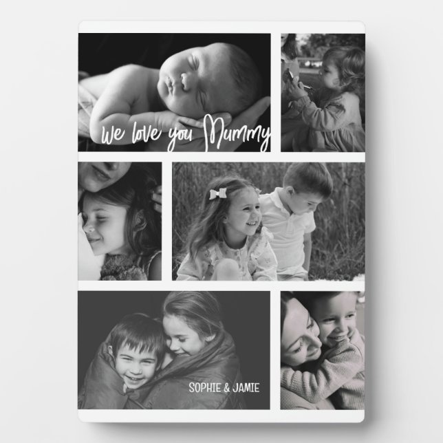 Mummy 6 Photo Collage Plaque (Front)