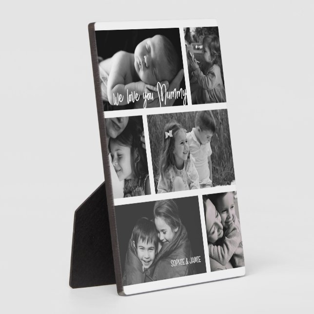 Mummy 6 Photo Collage Plaque (Side)