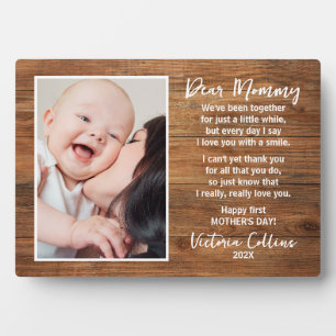  Mummy and Baby Poem Happy First Mother's Day Plaque