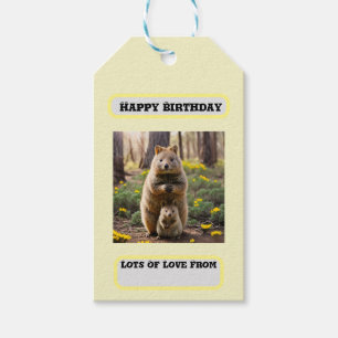 Mummy And Baby Quokka, Birthday Gift Tags