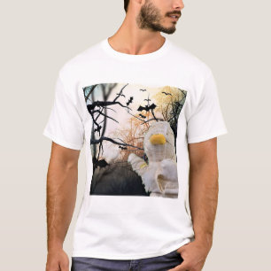 Mummy and Bats Halloween T-Shirt
