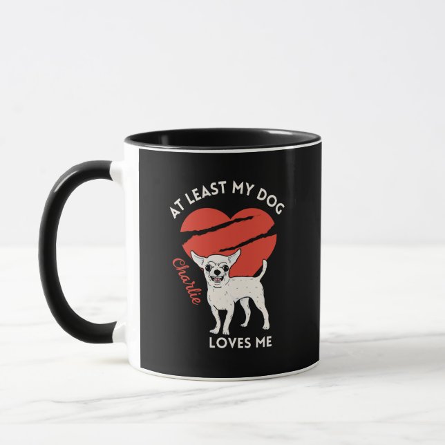 Mummy and Daddy Dog Love Custom Mug (Left)