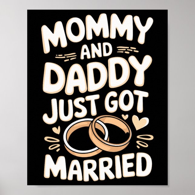 Mummy And Daddy Just Got Married  Poster (Front)