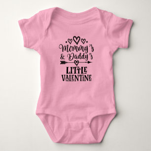 Mummy and Daddy Little Valentine Baby Bodysuit