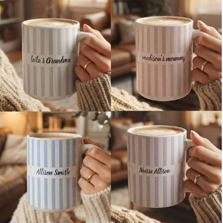 Mummy and Daddy | Modern Script Mum and Dad Custom Coffee Mug
