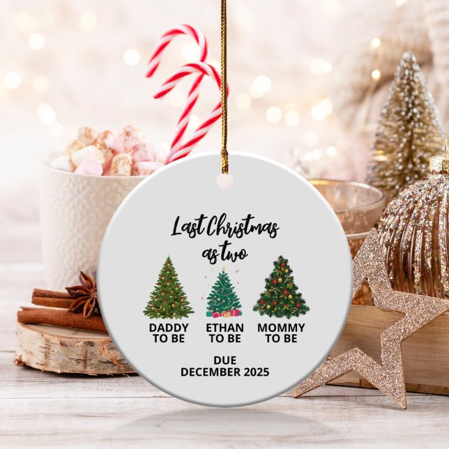 Mummy and Daddy Ornament, Daddy See you soon Ceramic Ornament (Creator Uploaded)