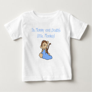 Mummy and Daddy's Boy Monkey Baby T-Shirt