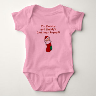 Mummy and Daddy's Christmas Present Baby Bodysuit