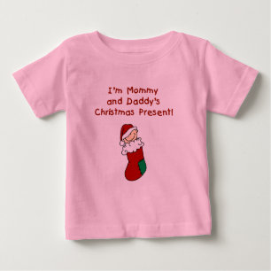 Mummy and Daddy's Christmas Present Baby T-Shirt