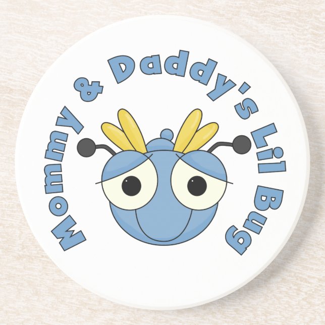 Mummy and Daddy's Lil Bug Coaster (Front)