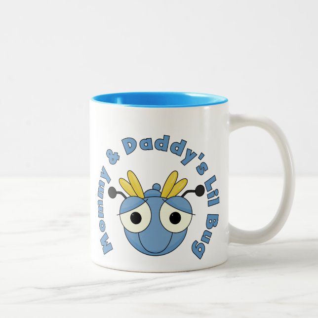 Mummy and Daddy's Lil Bug Two-Tone Coffee Mug (Right)